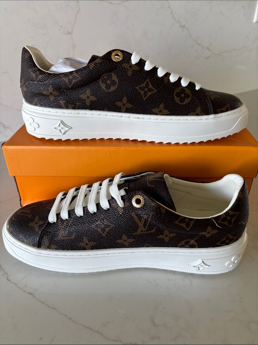 Canvas Leather Low-Top Sneakers